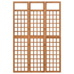 vidaXL Sobna pregrada / rešetka s 3 panela od jelovine 121 x 180,5 cm