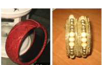 NARUKVICA  -  NOVO - crvena i zlatna