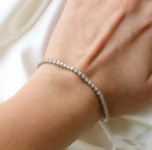 DIJAMANTNA TENIS NARUKVICA 14K (585) 10,40 grama NOVO • GOLD SHOP •