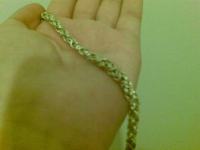 Narukvica, srebrna/925, kraljevski vez, ručni rad, očuvana, 600 kn