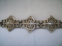 SREBRO - NARUKVICA ŽENSKA - FILIGRANSKI STARI RUČNI RAD