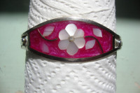 Vintage narukvica sedef ručni rad 1970