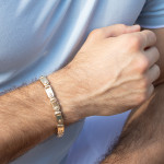 ZLATNA MUŠKA NARUKVICA 14K (585) 55,61 grama NOVO • GOLD SHOP •