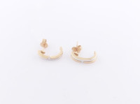 DIJAMANTNE NAUŠNICE 14K (585) 2,51 grama NOVO • GOLD SHOP •