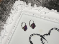 LJUBIČASTE - LILA NAUŠNICE - NOVO