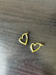 Naušnice srce zlatne boje