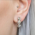 ZLATNE NAUŠNICE 14K (585) 3,88 grama NOVO • GOLD SHOP •