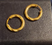 Zlatne naušnice ringovi