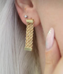 ZLATNE NAUŠNICE 14K (585) 2,89 grama NOVO • GOLD SHOP •