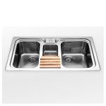 Alpex Inox 50/98 2V1B-E Double Sink 900 mm