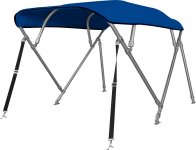 Bimini tenda s 4 luka, 280x210cm, INOX - Pixma Centar Trogir