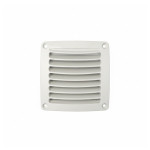 Marine Square Ventilation Grille White 118x118mm - Yacht Hardware