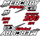 Zamjenske naljepnice za vanbrodski motor Mercury 250