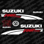Zamjenske naljepnice za vanbrodski motor Suzuki 15 ili 20 four stroke