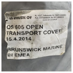 Quicksilver 605 Open transport pun pokrov kokpita sive boje - 2119196