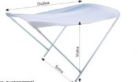 Tenda za plovila bijela (širina 150cm x dužina 180cm x visina 110cm)