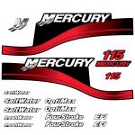 Zamjenske naljepnice za vanbrodski motor Mercury 115  (1999-2004)
