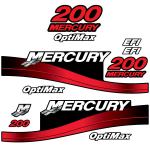 Zamjenske naljepnice za vanbrodski motor Mercury 200,225 Optimax 99/04