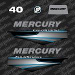 Zamjenske naljepnice za vanbrodski motor Mercury 40,50,60 f.s. (2013)