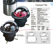 Kompas Plastimo Horizon 135 s postoljem za jedrilice > 9 m