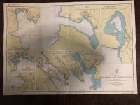 Nautička karta Kvarner, Velebitski kanal 70x50, Planovi luka