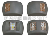 Navigacijska LED svjetla od crne plastike 12V, 70 x H 45 mm, 1,2W