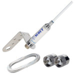 VHF ANTENA 3 dB 1 mt inox  komplet