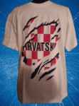 Hrvatska, pamučna navijačka majica, veličina M, L, XL i XXL