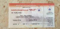 Nepocijepana ulaznica RNK Split-NK Karlovac HNL (14.12.2010)