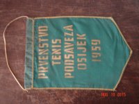 platnena zastavica TENIS 1959