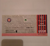 Ulaznica, Hajduk-Panathinaikos 1995.