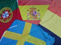 zastava Španjolska, Belgija, Švedska, Portugal