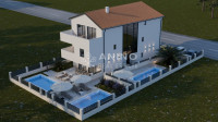 Apartman 117 m2 sa pogledom na more i vrtom-Mandre, 300 m od plaže 2.K
