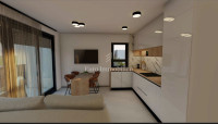 Apartman na Viru blizu plaže s pogledom na Velebit