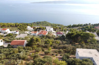 Brela, građevinsko zemljište s projektom za vilu