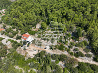 ČARA, KORČULA - Građevinsko zemljište, panoramski pogled (1376 m2)