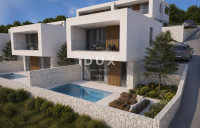 Kvarner, Crikvenica, kuća, 71,80 m2, bazen, pogled na more