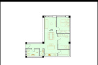 Đakovo, trosoban stan 61 m²