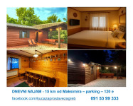 DNEVNI NAJAM dvosobni stan/ kuća -vlastiti parking 15 km od Maksimira