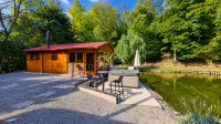 Drvena kuća za odmor 42m2, s ribnjakom, Klanjec