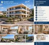 DVOSOBAN STAN 60 m² | NOVOGRADNJA | KAŠTEL LUKŠIĆ |