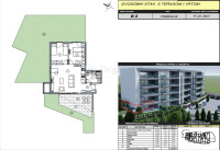 Dvosoban stan s vrtom i terasom, pogled na more