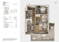 Dvosobni stan, Seget Donji, novogradnja