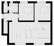 G.Dubrava, 3-sobni, 77m2, open space, vrt, parking, podno grijanje