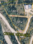 Građevinsko zemljište, Cerovac Vukmanićki, 1615 m2