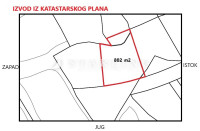GRAĐEVINSKO ZEMLJIŠTE, PRODAJA, KRK, 802 m2