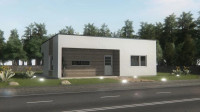 PRILIKA! Građevinsko zemljište s projektom moderne kuće od 92m2