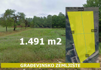 Građevinsko zemljište, Žagrići, 1491 m2