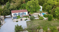 GRIŽANE - Dvije kamene kuće s bazenom