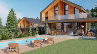 Istra, Buzet, Hum, NOVO, samostojeća kuća 1, 140 m2, 2 pm, bazen